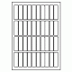 552 - Label Size 18mm x 63mm - 40 labels per sheet